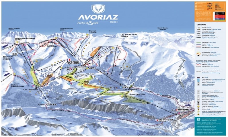 Avoriaz piste map